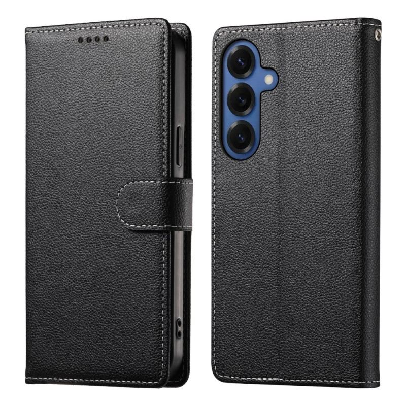 Bőrtok Samsung Galaxy S26 Licsi Textúra