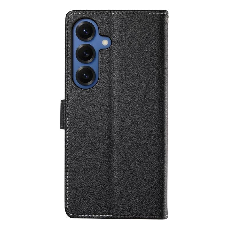 Bőrtok Samsung Galaxy S26 Licsi Textúra