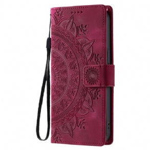 Bőrtok Samsung Galaxy S26 Mandala Velúrhatású