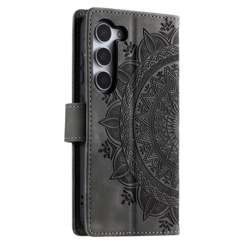 Bőrtok Samsung Galaxy S26 Mandala Velúrhatású