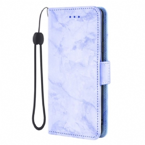 Bőrtok Samsung Galaxy S26 Márványminta És Dupla Csat