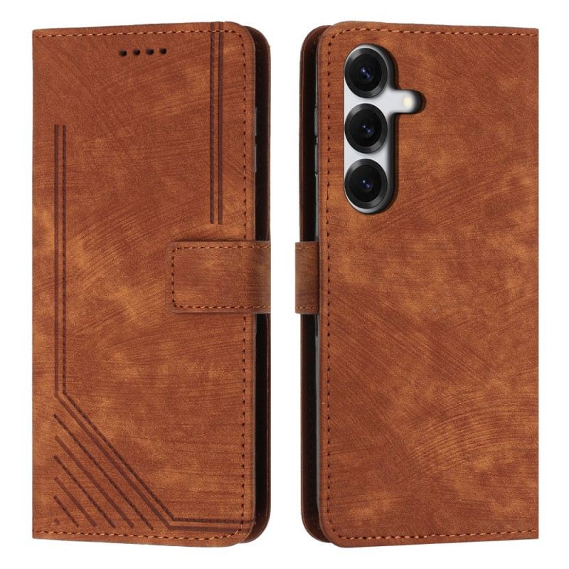 Bőrtok Samsung Galaxy S26 Retro Stílusú