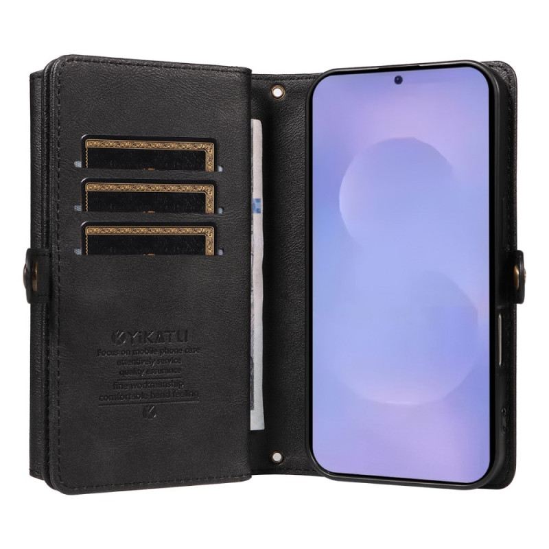 Bőrtok Samsung Galaxy S26 Vintage Yikatu Dizájn