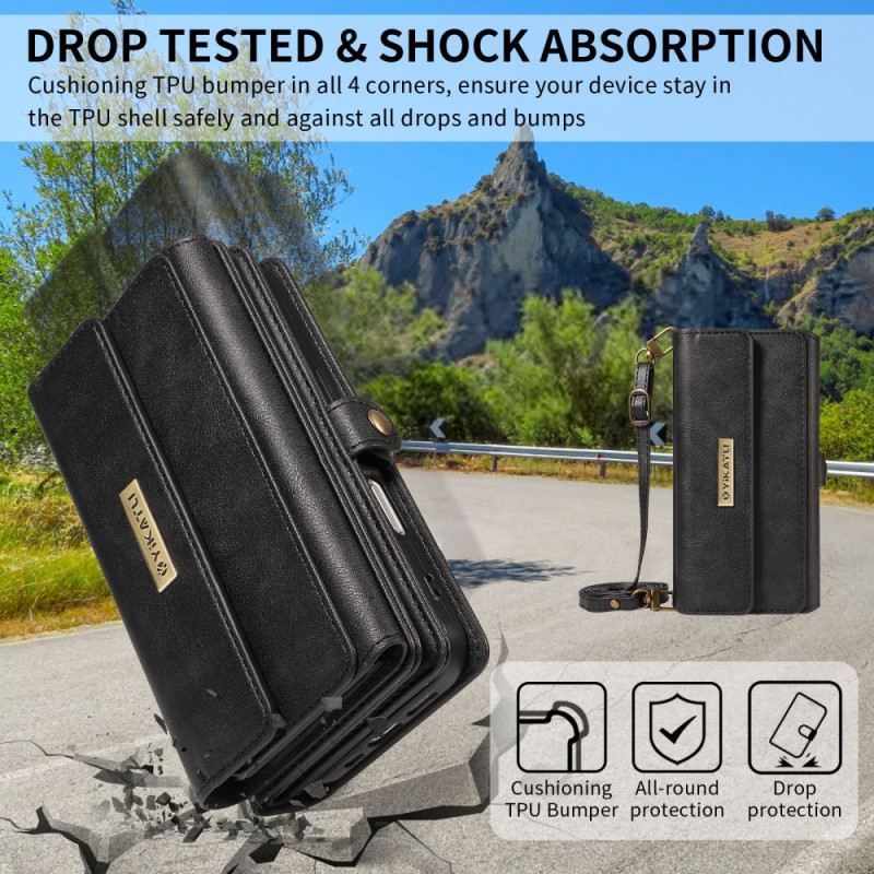 Bőrtok Samsung Galaxy S26 Vintage Yikatu Dizájn