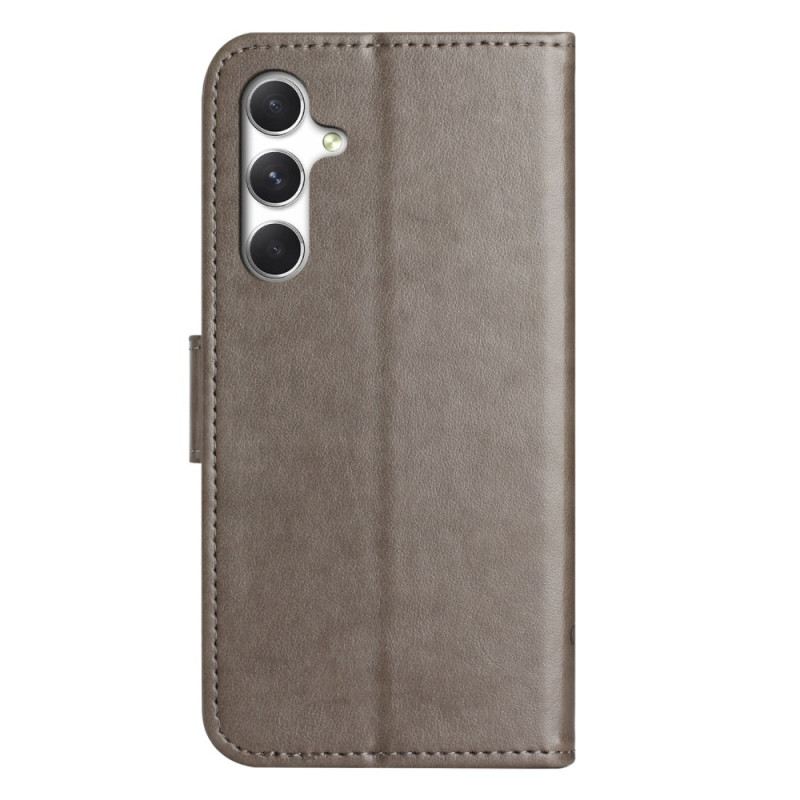 Bőrtok Samsung Galaxy S26 Virágminta