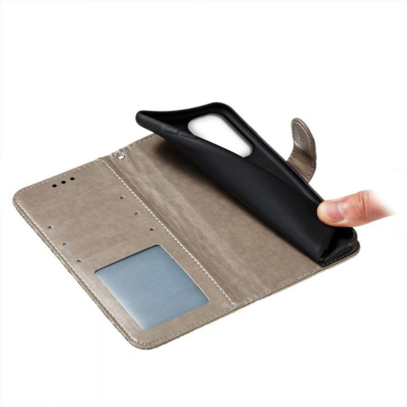 Bőrtok Samsung Galaxy S26 Virágos Csipkeminta