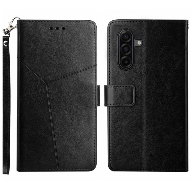 Bőrtok Samsung Galaxy S26 Y Mintázat Pánttal