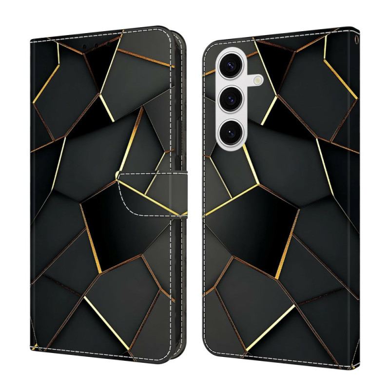 Fliptok Samsung Galaxy S26 Fekete És Arany Szegélyek