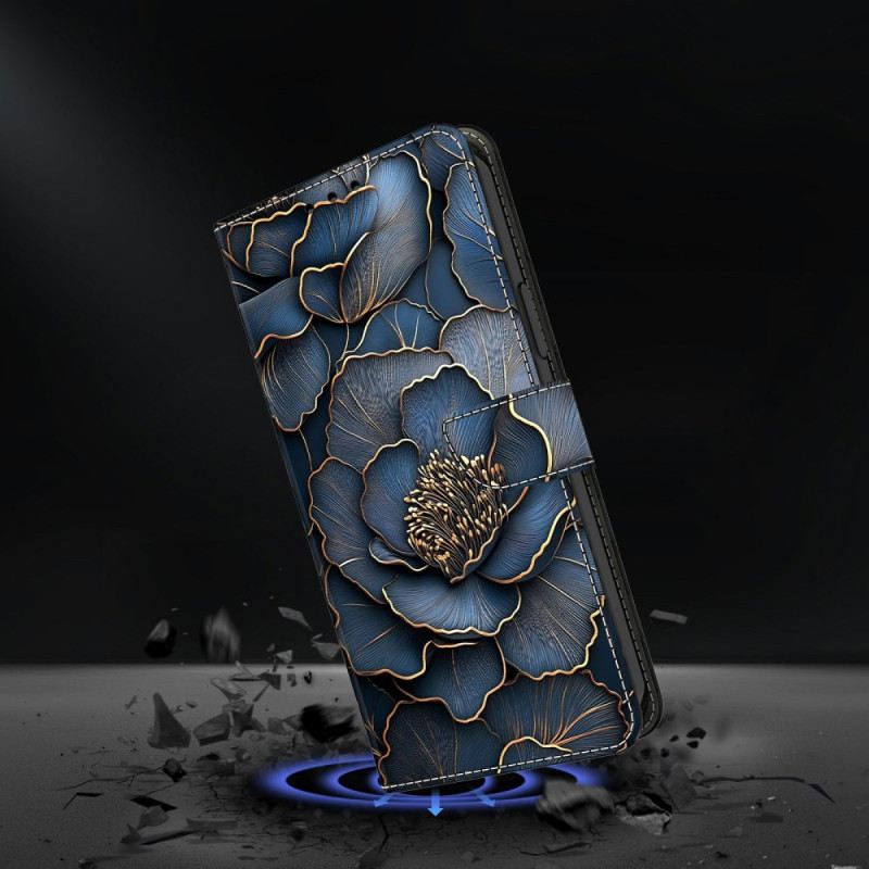 Fliptok Samsung Galaxy S26 Kék Arany Bazsarózsa