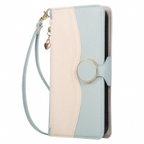 Fliptok Samsung Galaxy S26 Kétszínű Cipzáras Pénztárca