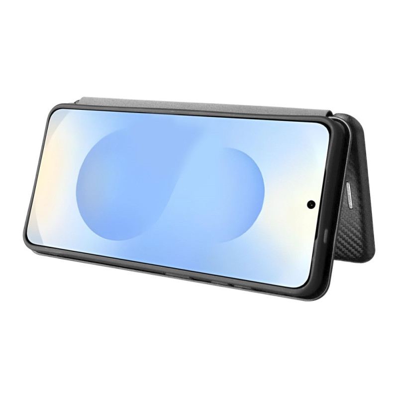 Fliptok Samsung Galaxy S26 Száltextúrájú Karbon