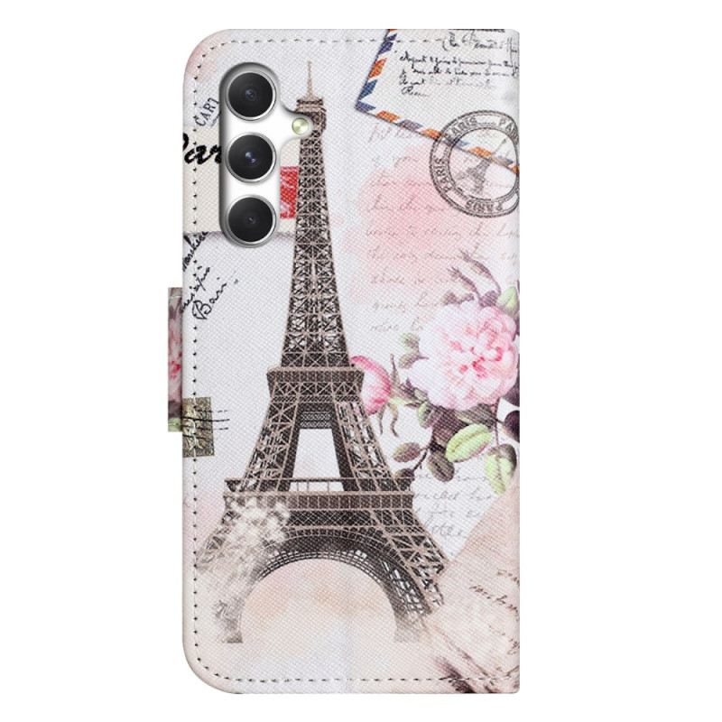 Fliptok Samsung Galaxy S26 Vintage Eiffel-torony