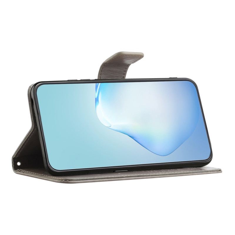 Kinyitható Bőrtok Samsung Galaxy S26 Bagoly És Fa Dizájn