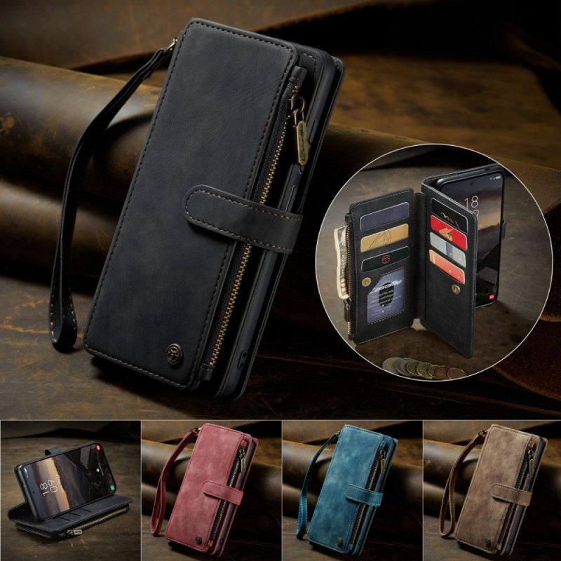 Kinyitható Tokok Samsung Galaxy S26 Caseme Velúr Hatású