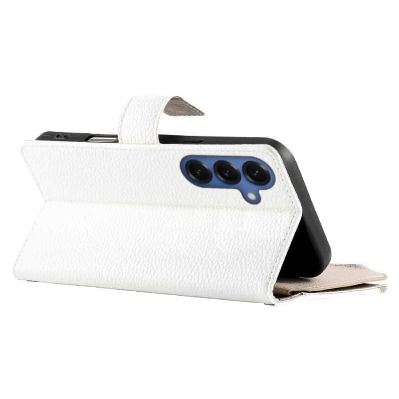 Kinyitható Tokok Samsung Galaxy S26 Kétszínű Pénztárca Pántokkal