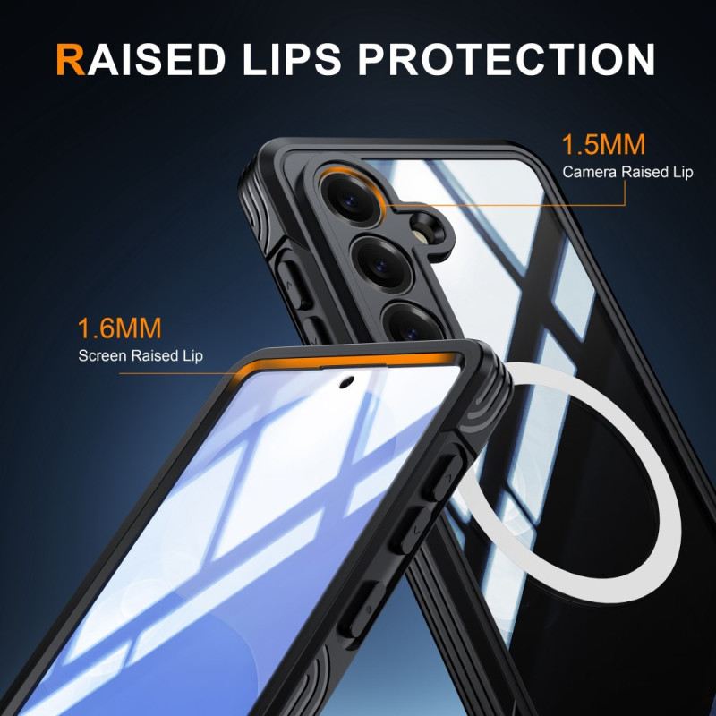 Mobiltelefon Tokok Samsung Galaxy S26 Mágneses Edzett Üveg Védőfóliával