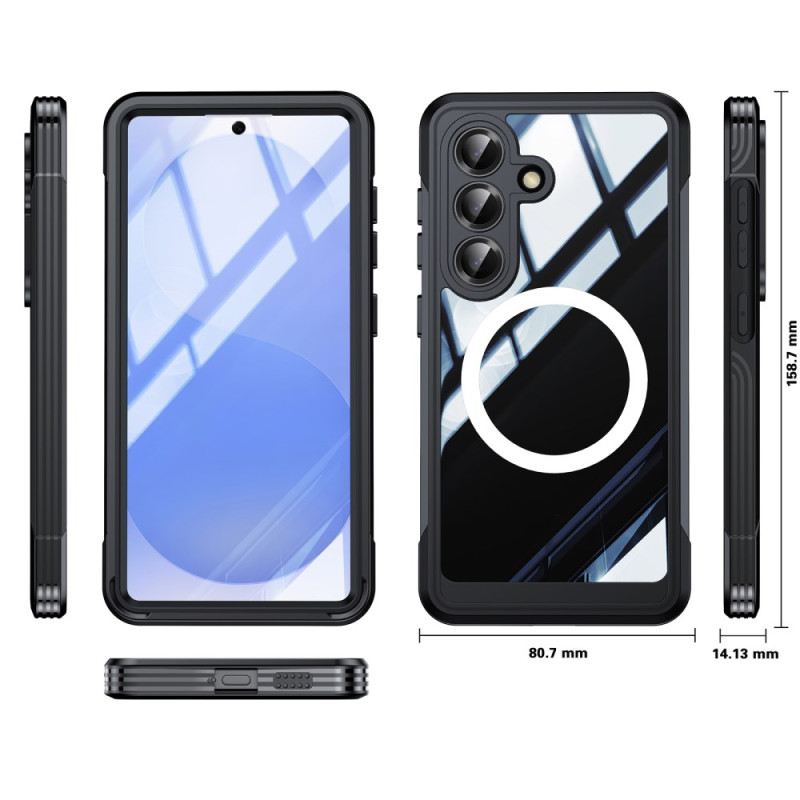 Mobiltelefon Tokok Samsung Galaxy S26 Mágneses Edzett Üveg Védőfóliával