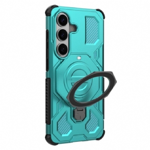 Mobiltelefon Tokok Samsung Galaxy S26 Robusztus Forgó Fém Állvánnyal