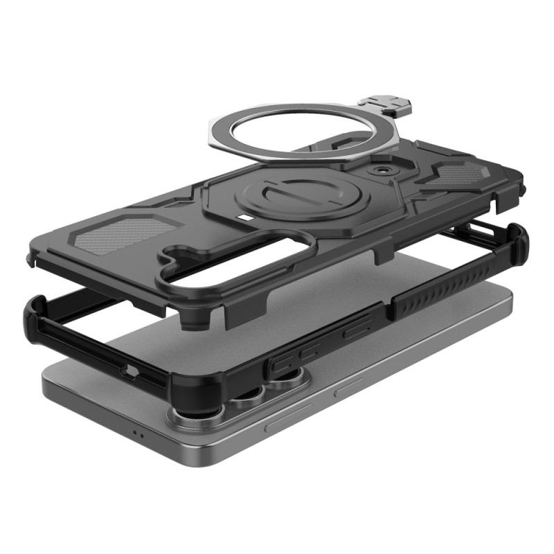 Mobiltelefon Tokok Samsung Galaxy S26 Robusztus Forgó Fém Állvánnyal