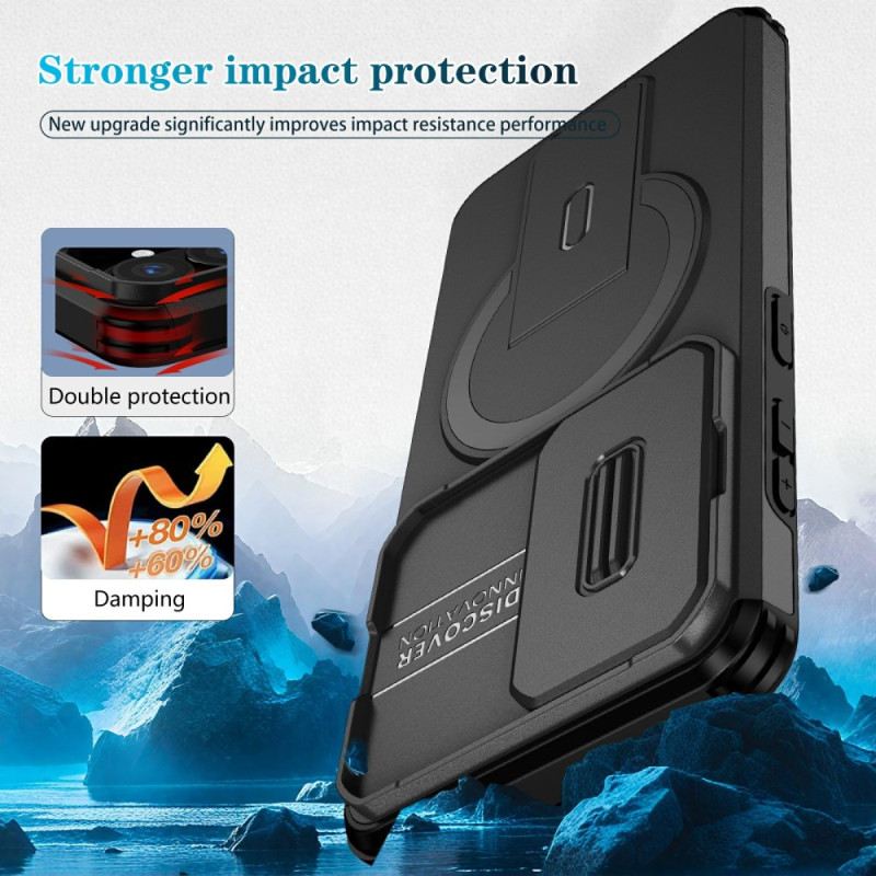 Tok Samsung Galaxy S26 Csúszó Mágneses Kihajtható Állvány És Kameravédő