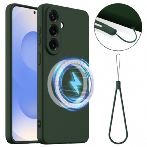 Tok Samsung Galaxy S26 Folyékony Szilikon Mágneses Pénztárca