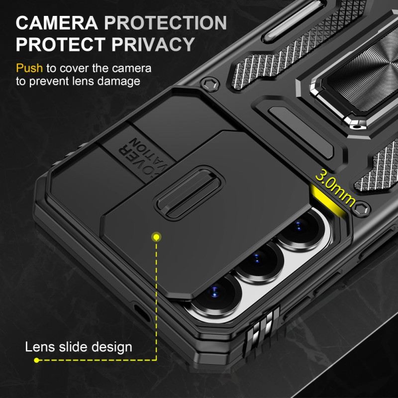 Tok Samsung Galaxy S26 Kihajtható Állvány És Csúszó Kamerafedél