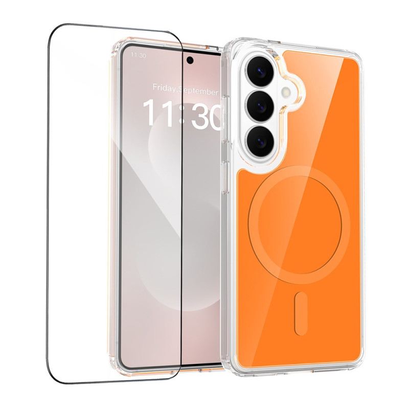 Tok Samsung Galaxy S26 Mágneses Ütésálló Edzett Üveggel