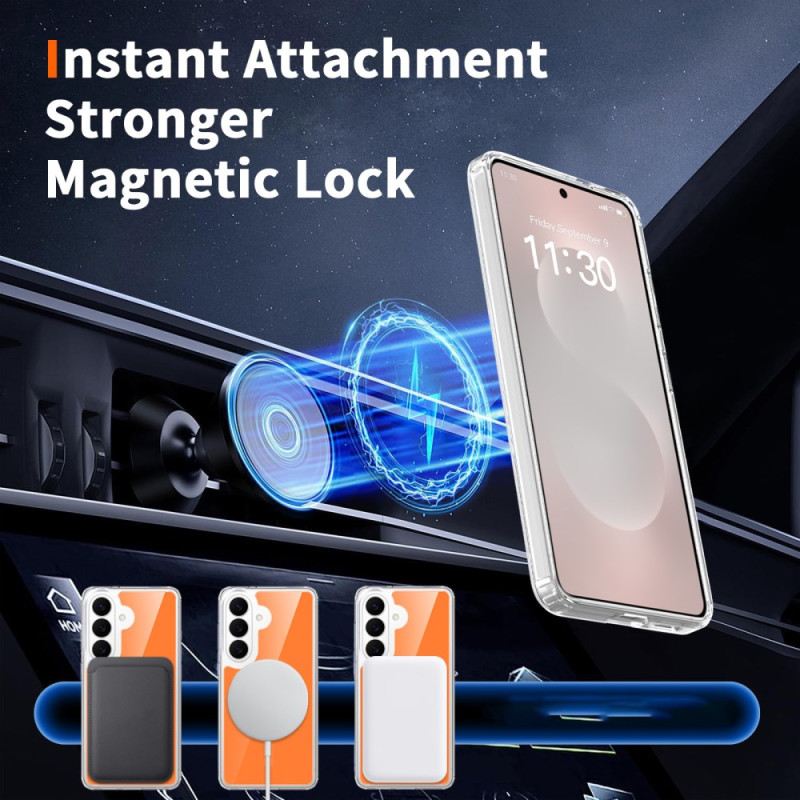 Tok Samsung Galaxy S26 Mágneses Ütésálló Edzett Üveggel