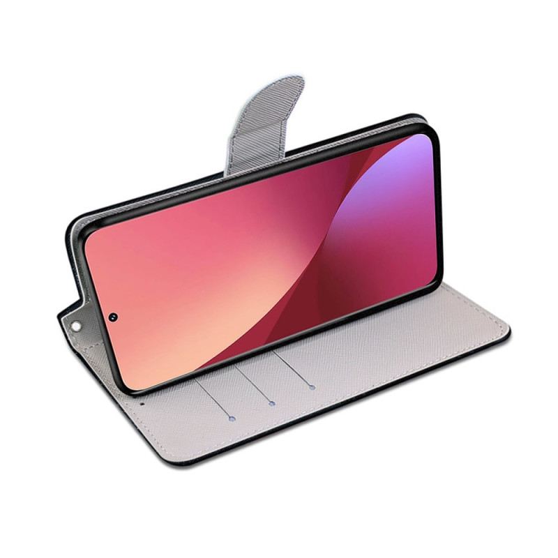 Kinyitható Tokok Xiaomi 12 / 12X szíjjal Strappy Sky