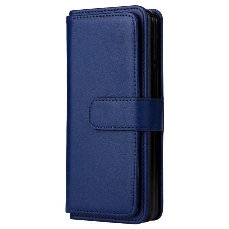 Fliptok / Bőrtok Samsung Galaxy Z Fold 3 5G Többfunkciós Üzleti Érme Pénztárca