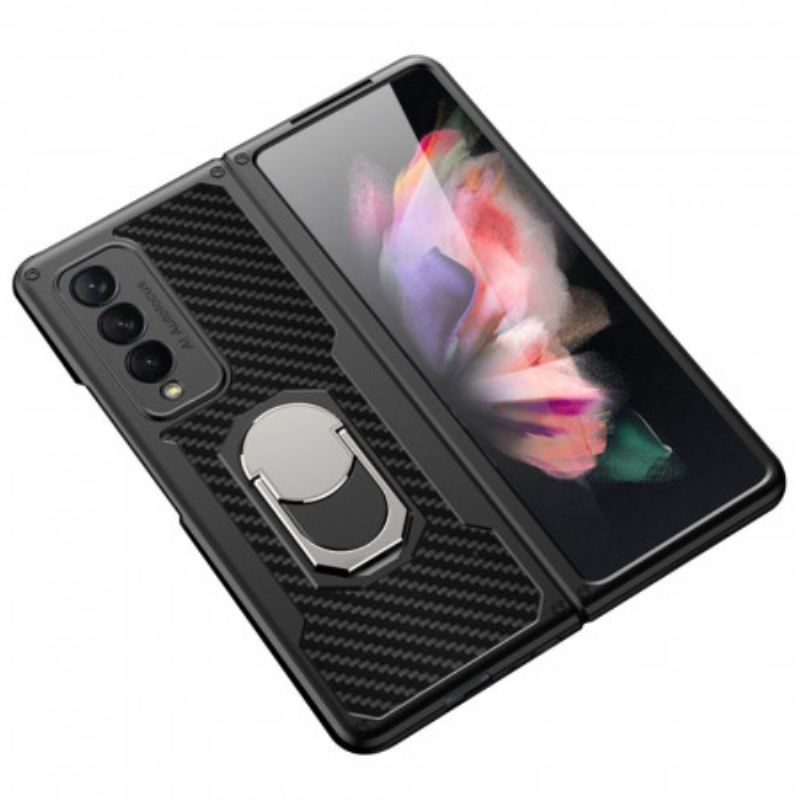 Telefontok Samsung Galaxy Z Fold 3 5G Carbon Fiber Ring-support Gkk