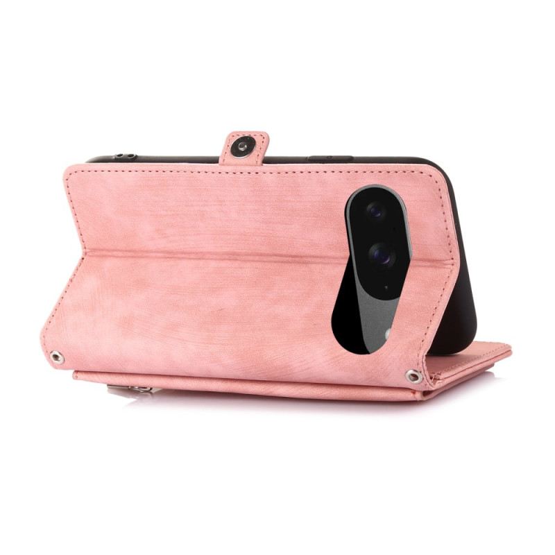 Bőrtok Google Pixel 10 / 10 Pro / 9 / Pro Effect Velúr Pénztárca