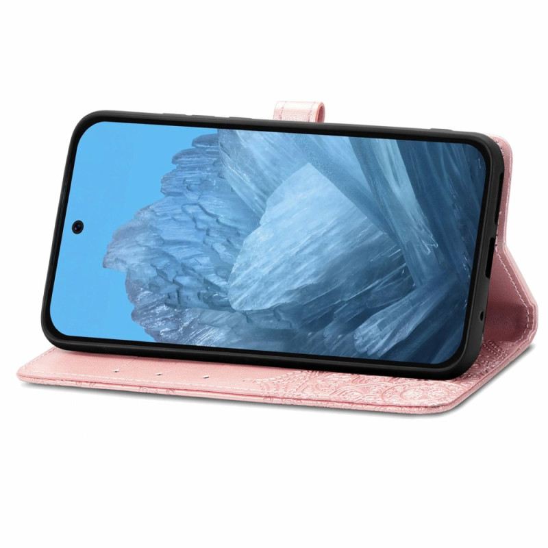 Bőrtok Google Pixel 10 / 10 Pro Barokk Mandala Pánt