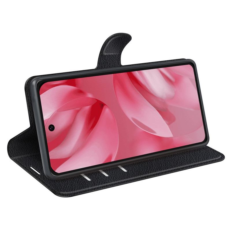 Bőrtok Google Pixel 10 / 10 Pro Klasszikus Licsi Műbőr