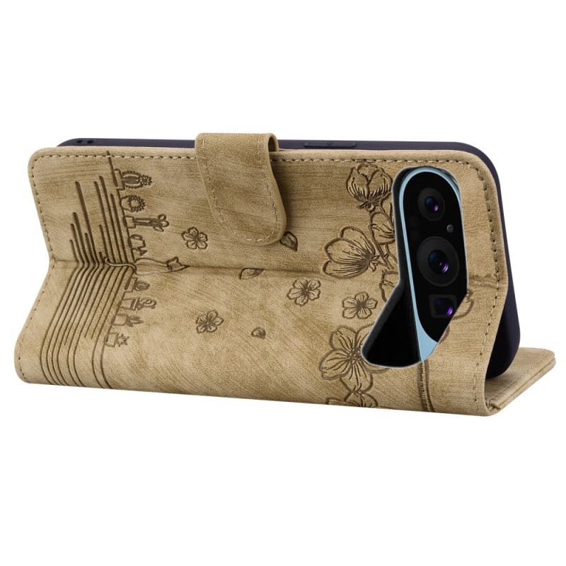 Bőrtok Google Pixel 10 / 10 Pro Macskajelenet