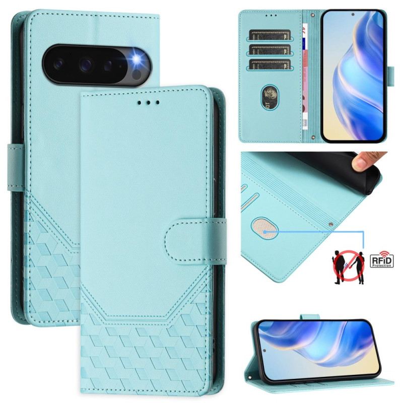 Bőrtok Google Pixel 10 / 10 Pro Méhsejt Rfid-blokkolás