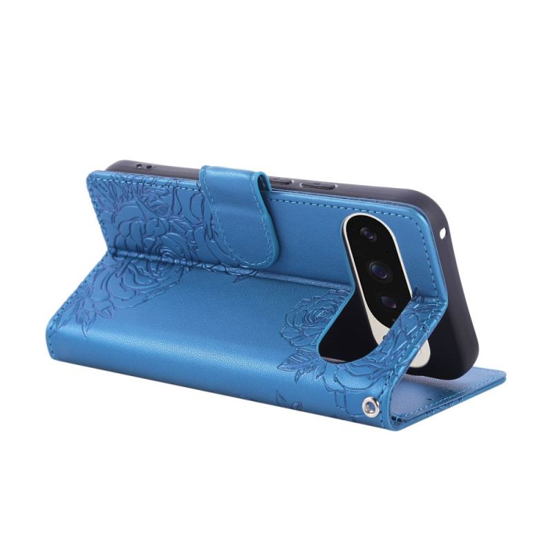 Bőrtok Google Pixel 10 / 10 Pro Rózsaszín Minta