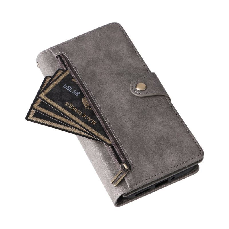 Bőrtok Google Pixel 10 / 10 Pro Velúrhatású Pénztárca