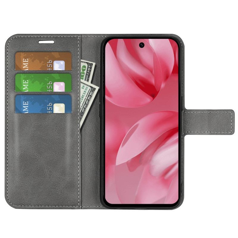 Kinyitható Bőrtok Google Pixel 10 / 10 Pro Bőr Stílusú