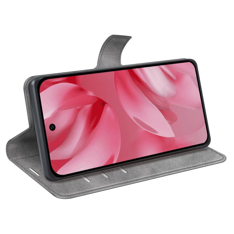 Kinyitható Bőrtok Google Pixel 10 / 10 Pro Bőr Stílusú