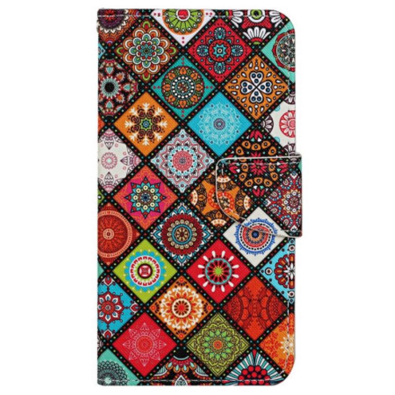 Bőrtok Xiaomi Redmi Note 13 4g Etnikai Stílus Pánttal