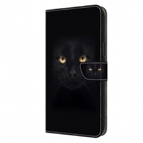 Bőrtok Xiaomi Redmi Note 13 4g Fekete Macska