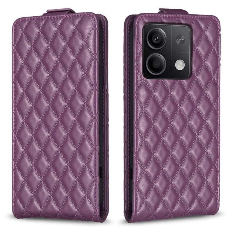 Bőrtok Xiaomi Redmi Note 13 4g Steppelt Függőleges Szárny