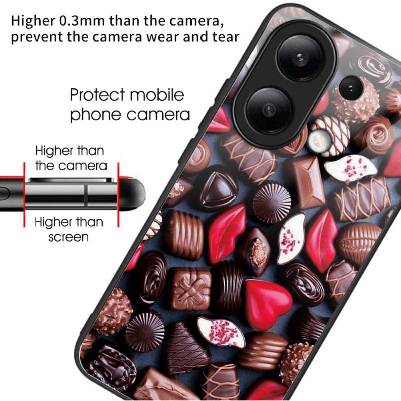 Mobiltelefon Tokok Xiaomi Redmi Note 13 4g Csokoládé Edzett Üveg