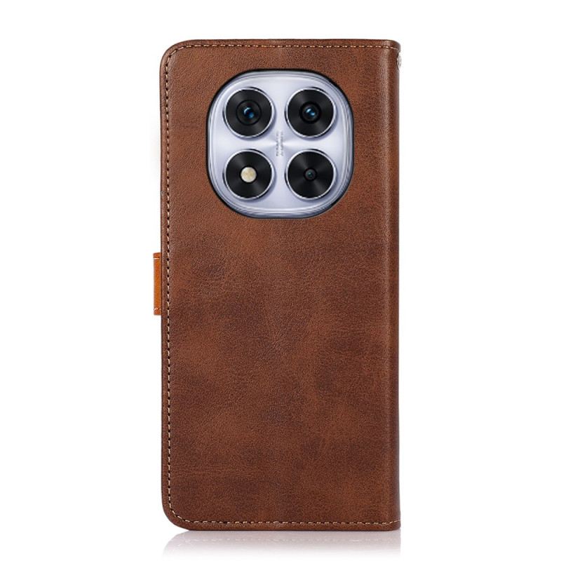 Bőrtok Xiaomi Redmi Note 14 Pro 5g Khazneh Arany Csat