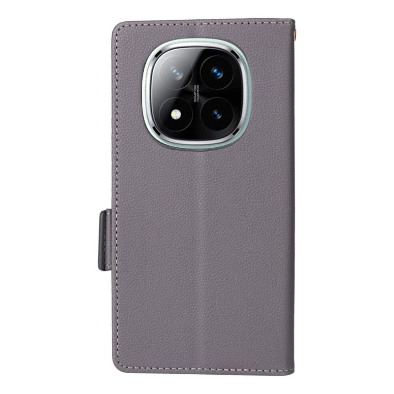 Bőrtok Xiaomi Redmi Note 14 Pro 5g Texturált Szíjfelület