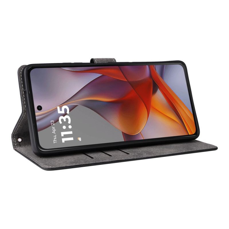 Bőrtok Xiaomi Redmi Note 14 Pro 5g Velúr Szíjváltozat