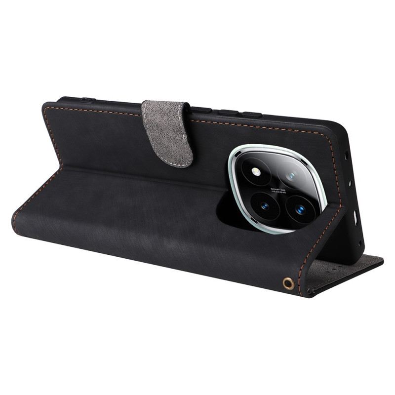 Bőrtok Xiaomi Redmi Note 14 Pro 5g Velúr Szíjváltozat