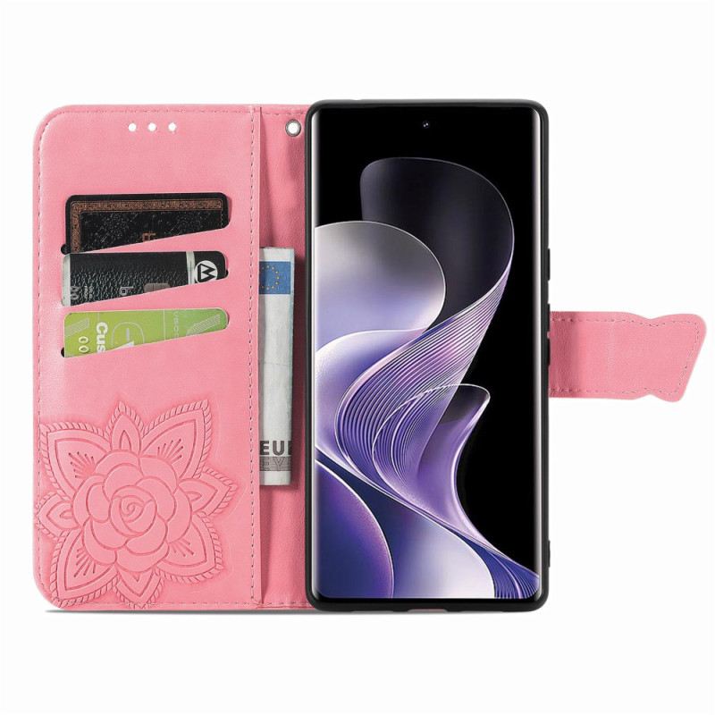 Fliptok Xiaomi Redmi Note 14 Pro 5g Barokk Pillangó