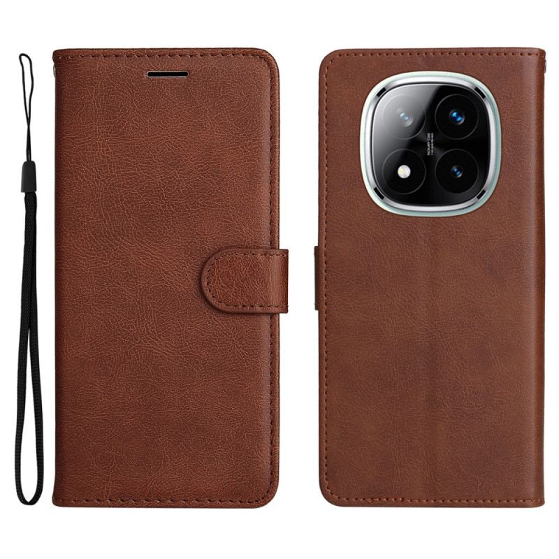 Fliptok Xiaomi Redmi Note 14 Pro 5g Egyszínű Műbőr